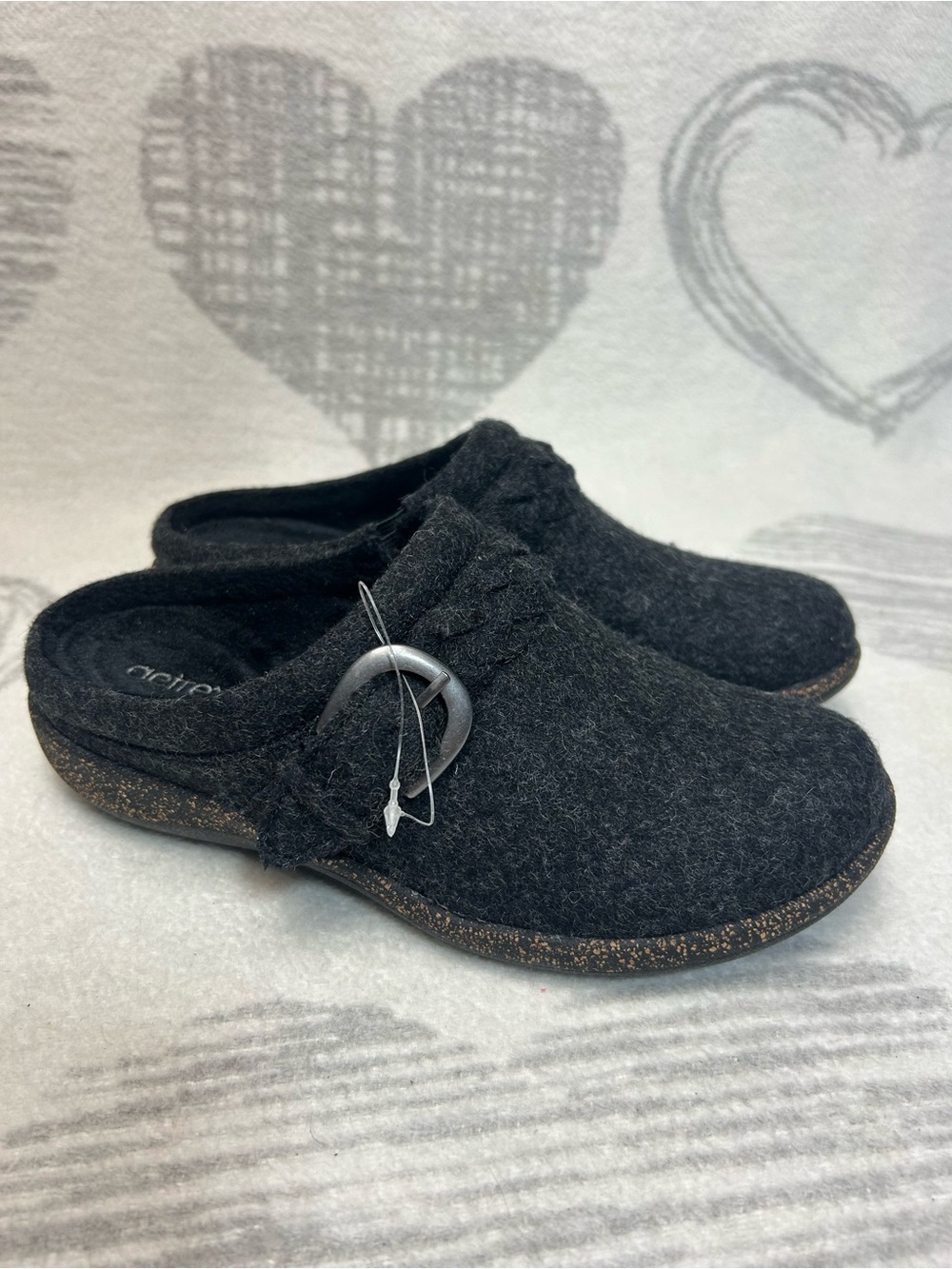 Aetrex Libby Wool clog NWOT!! Size 5-5.5